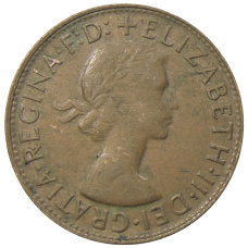 Монета 1 пенни 1961 года Австралия (реверс)