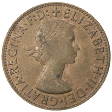 Монета 1 пенни 1963 года Австралия (реверс)