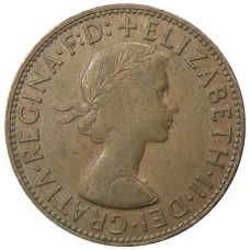 Монета 1 пенни 1963 года Австралия (реверс)