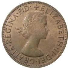 Монета 1 пенни 1964 года Австралия (реверс)