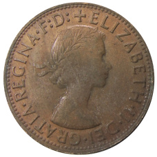 Монета 1 пенни 1964 года Австралия (реверс)