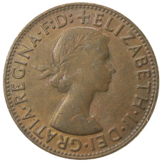 Монета 1 пенни 1964 года Австралия (реверс)