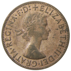 Монета 1 пенни 1964 года Австралия (реверс)