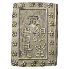 Монета 1 бу 1868-1869 года Япония (реверс)