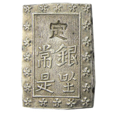 Монета 1 бу 1868-1869 года Япония (реверс)