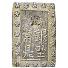 Монета 1 бу 1868-1869 года Япония (реверс)