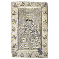 Монета 1 бу 1868-1869 года Япония (реверс)