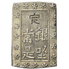 Монета 1 бу 1868-1869 года Япония (реверс)