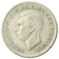 Монета 1 шиллинг 1950 года Австралия (реверс)