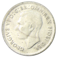 Монета 1 шиллинг 1950 года Австралия (реверс)