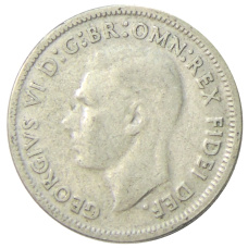 Монета 1 шиллинг 1950 года Австралия (реверс)