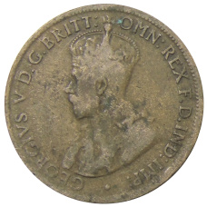 Монета 1/2 пенни 1921 года Австралия (реверс)