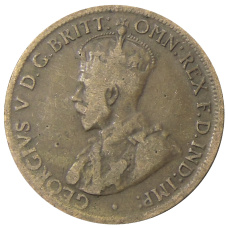 Монета 1/2 пенни 1921 года Австралия (реверс)