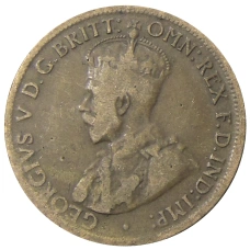 Монета 1/2 пенни 1921 года Австралия (реверс)