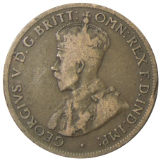 Монета 1/2 пенни 1921 года Австралия (реверс)