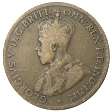 Монета 1/2 пенни 1921 года Австралия (реверс)