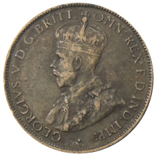 Монета 1/2 пенни 1936 года Австралия (реверс)