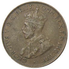 Монета 1/2 пенни 1936 года Австралия (реверс)