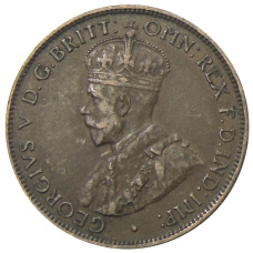 Монета 1/2 пенни 1936 года Австралия (реверс)