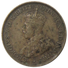 Монета 1/2 пенни 1936 года Австралия (реверс)