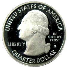 Монета 1/4 доллара (25 центов) 2013 года S США Национальные парки №19  — Форт Мак-Генри (реверс)