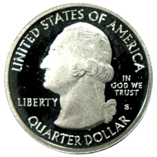 Монета 1/4 доллара (25 центов) 2013 года S США Национальные парки №19  — Форт Мак-Генри (реверс)