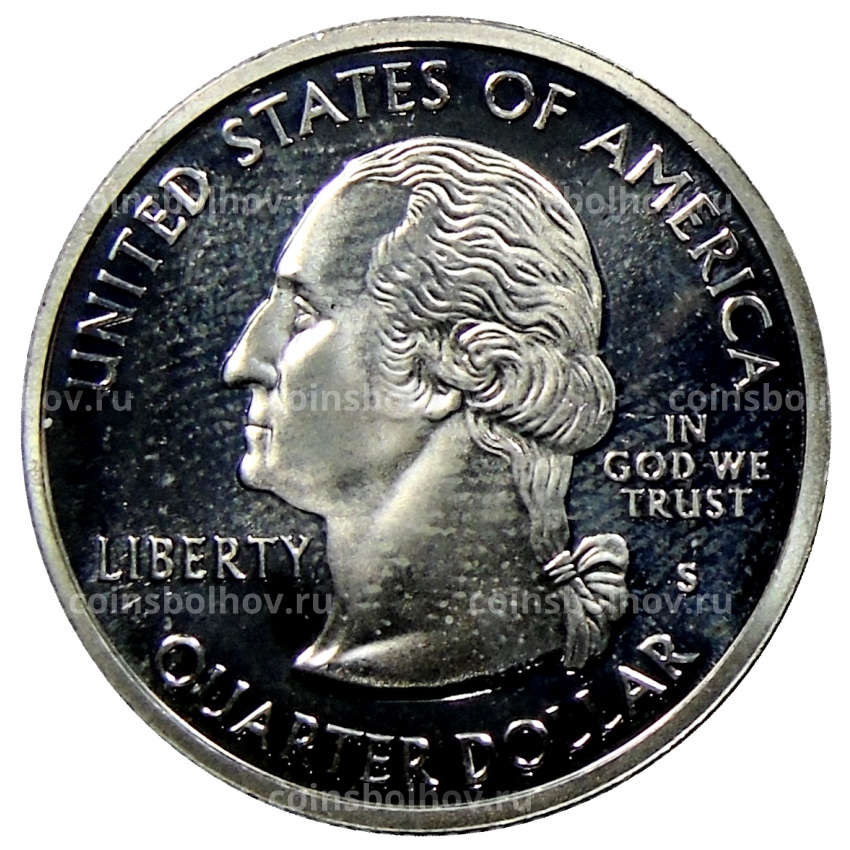 Монета 1/4 доллара (25 центов) 2003 года S США Штаты и территории — Алабама (вид 2)