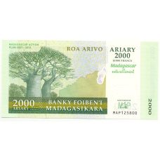 Банкнота 2000 ариари 2007 года Мадагскар — План развития 2007-2012