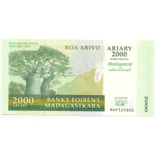 Банкнота 2000 ариари 2007 года Мадагскар — План развития 2007-2012