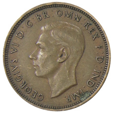 Монета 1/2 пенни 1938 года Австралия (реверс)