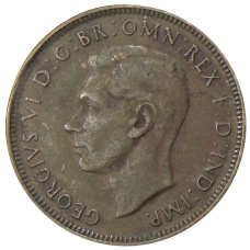 Монета 1/2 пенни 1938 года Австралия (реверс)
