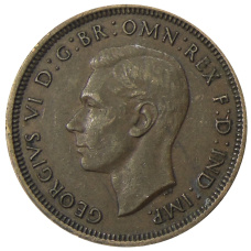 Монета 1/2 пенни 1938 года Австралия (реверс)