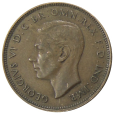 Монета 1/2 пенни 1938 года Австралия (реверс)