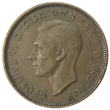 Монета 1/2 пенни 1938 года Австралия (реверс)