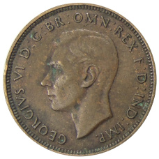 Монета 1/2 пенни 1938 года Австралия (реверс)