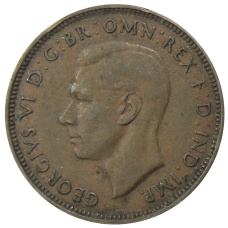 Монета 1/2 пенни 1938 года Австралия (реверс)