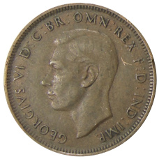 Монета 1/2 пенни 1938 года Австралия (реверс)