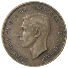 Монета 1/2 пенни 1938 года Австралия (реверс)