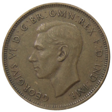 Монета 1/2 пенни 1938 года Австралия (реверс)