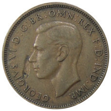 Монета 1/2 пенни 1938 года Австралия (реверс)