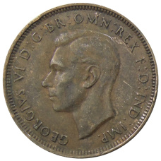 Монета 1/2 пенни 1938 года Австралия (реверс)