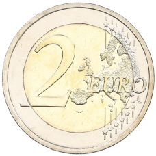 Монета 2 евро 2024 года Словакия «100 лет Кошицкому марафону» (реверс)