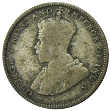 Монета 20 центов 1926 года Стрейтс Сетлментс (реверс)