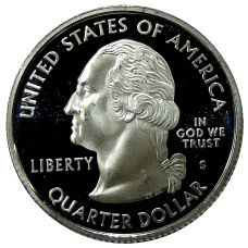 Монета 1/4 доллара (25 центов) 2008 года S США Штаты и территории — Нью-Мексико (реверс)