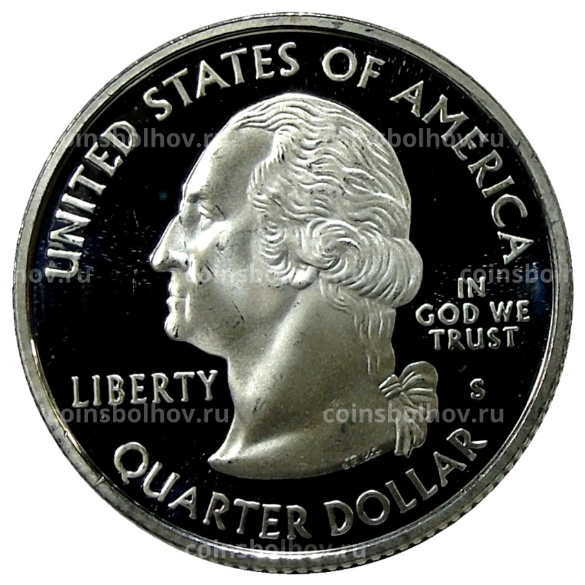 Монета 1/4 доллара (25 центов) 2008 года S США Штаты и территории — Нью-Мексико (вид 2)