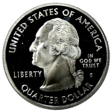 Монета 1/4 доллара (25 центов) 2008 года S США Штаты и территории — Гавайи (реверс)