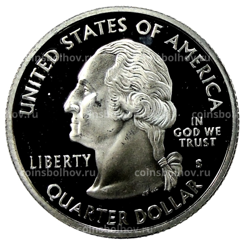 Монета 1/4 доллара (25 центов) 2008 года S США Штаты и территории — Гавайи (вид 2)