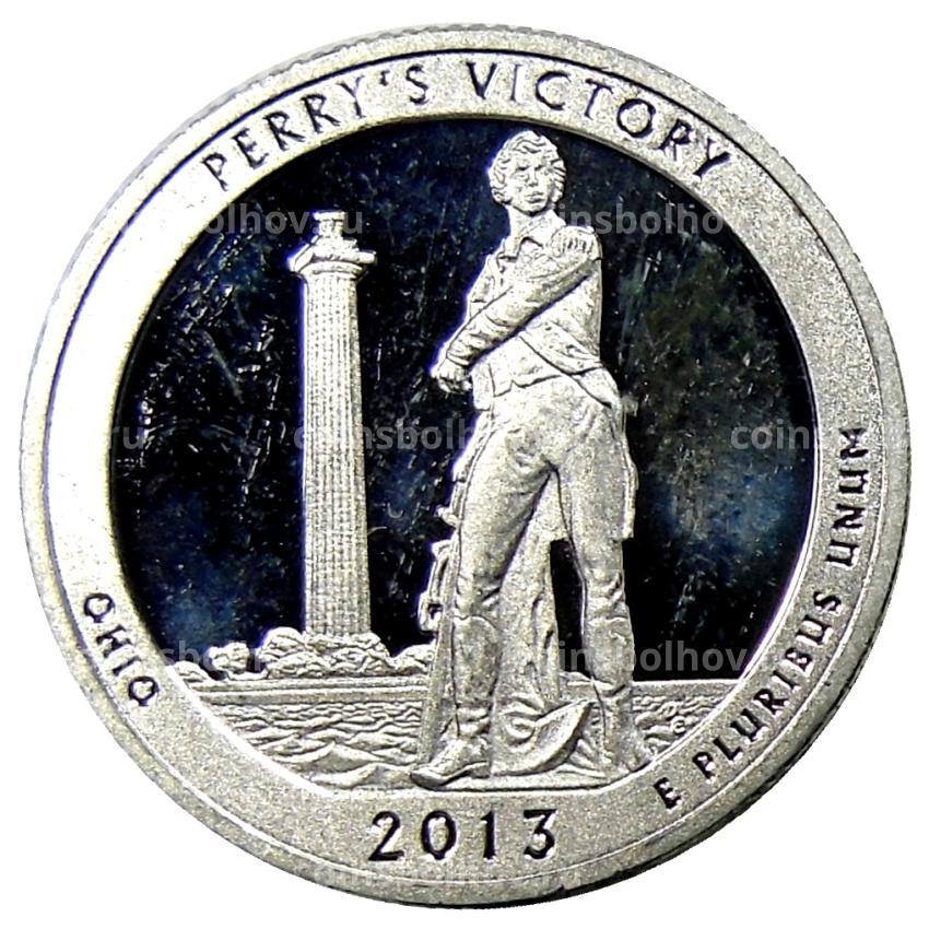 Монета 1/4 доллара (25 центов) 2013 года S США Национальные парки №17  — Международный мемориал мира
