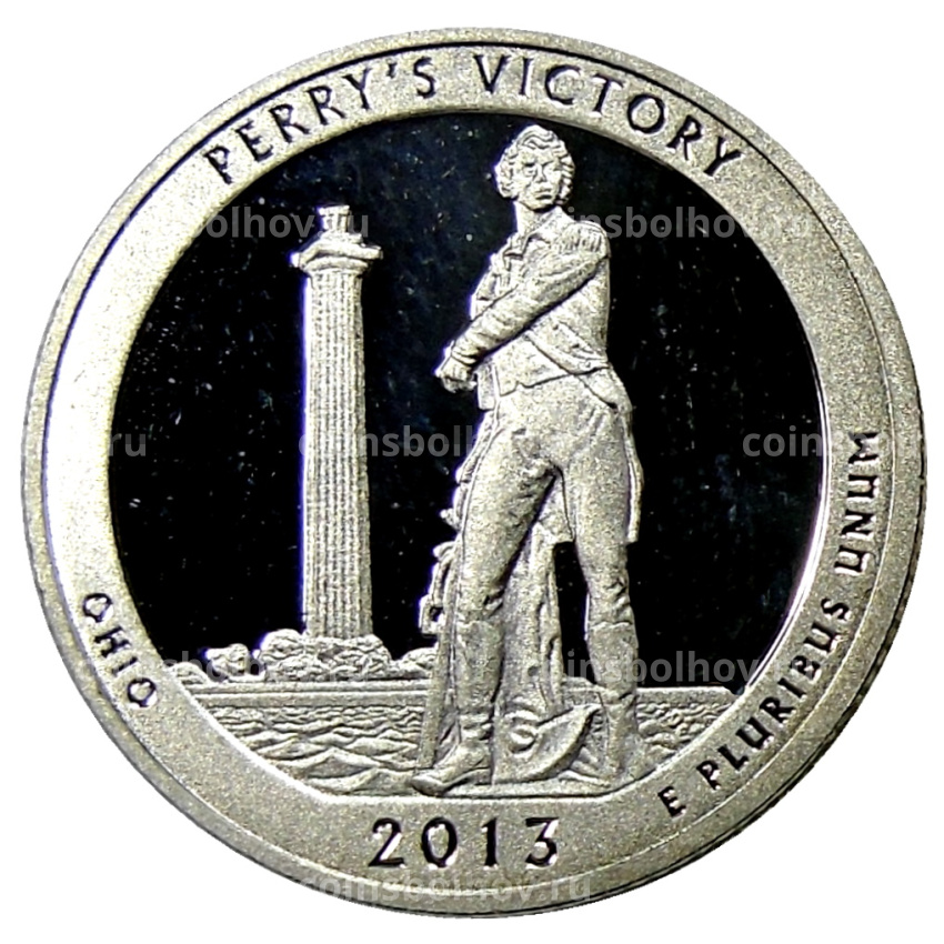 Монета 1/4 доллара (25 центов) 2013 года S США Национальные парки №17  — Международный мемориал мира