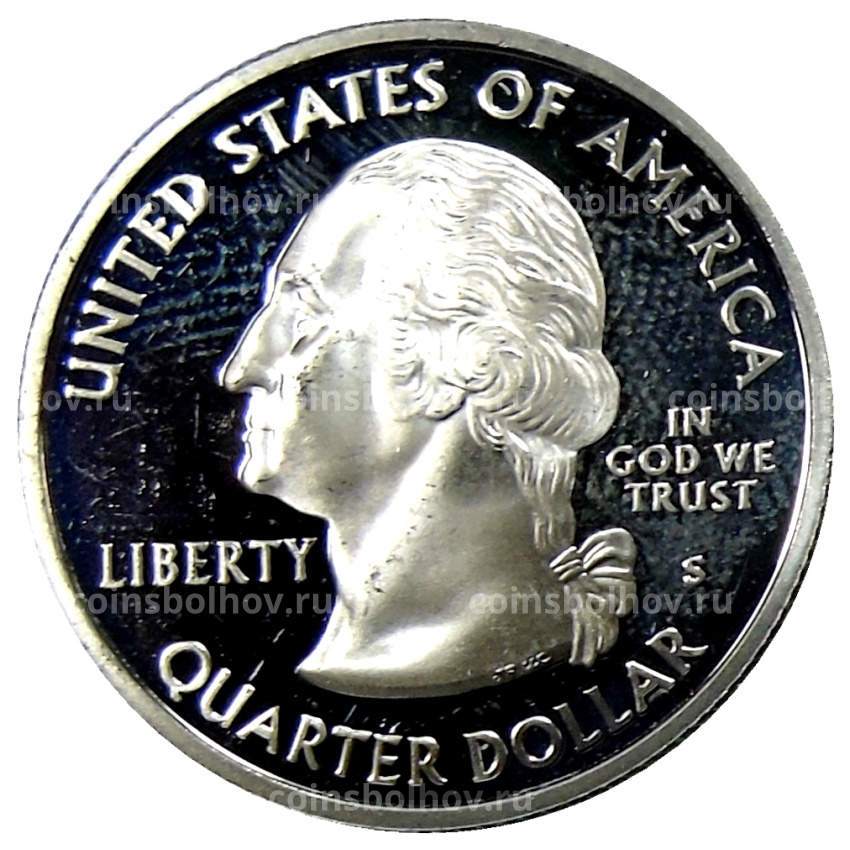 Монета 1/4 доллара (25 центов) 2008 года S США Штаты и территории — Аризона (вид 2)